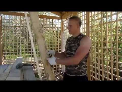 Как сделать деревянный шпалерный забор своими руками